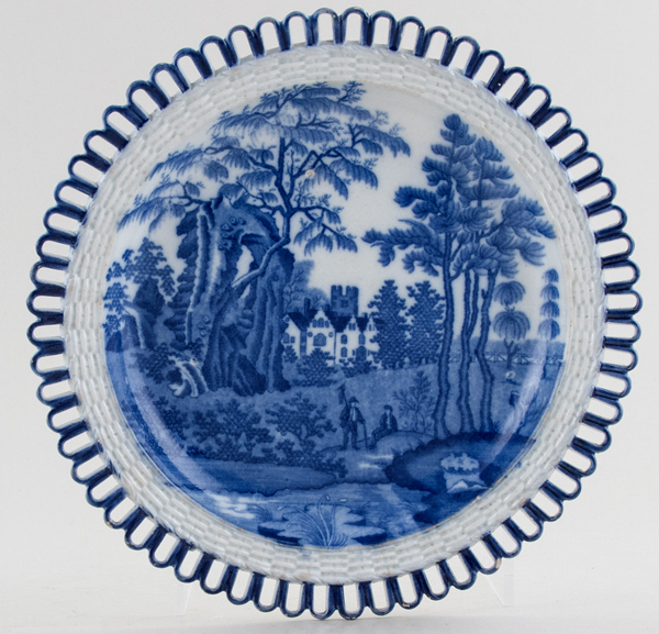 Plate pierced rim c1825
